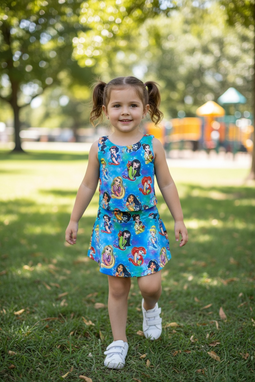 Blue Princess Athletic Set|850